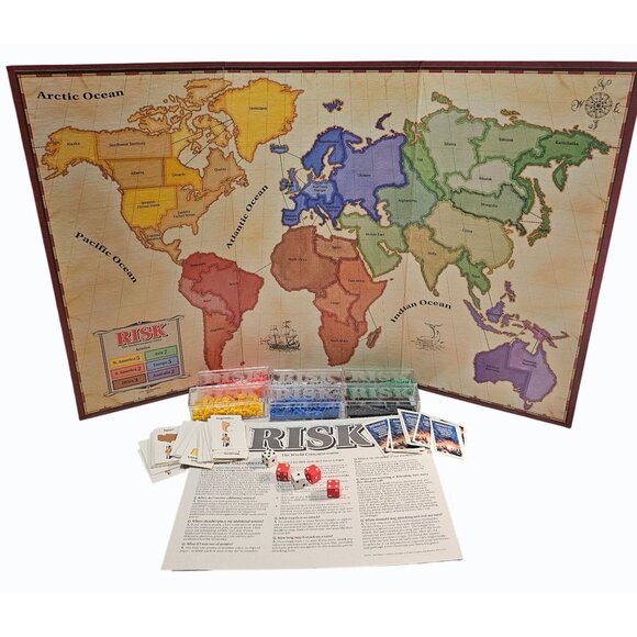 Vintage 1993 RISK Board Game The World Conquest Game Parker Brothers - Picture 2 of 15